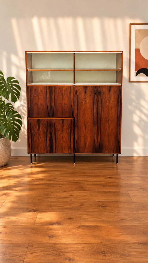 Vintage Scandinavische design vitrinekast