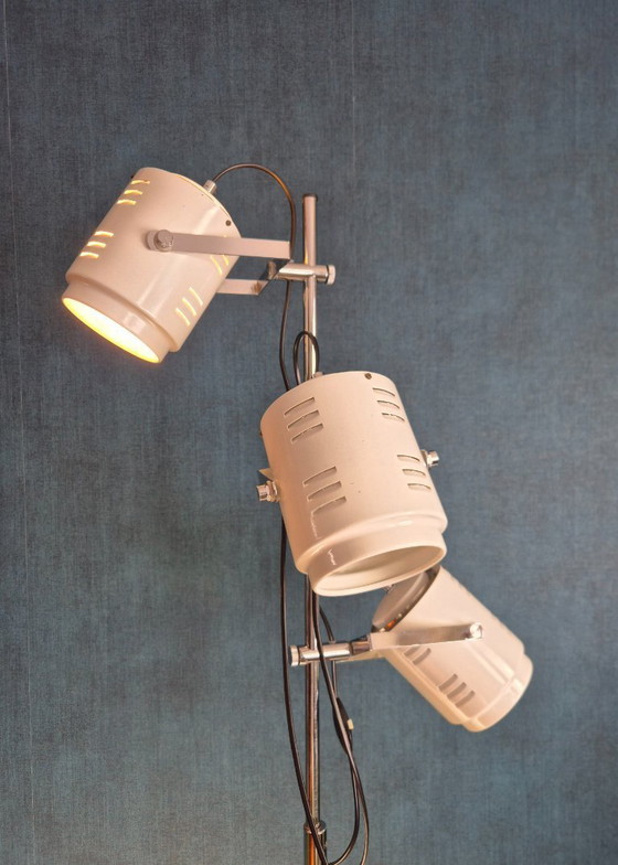 Image 1 of Lampada da terra vintage Herda - 3 faretti - anni '70 - Originale