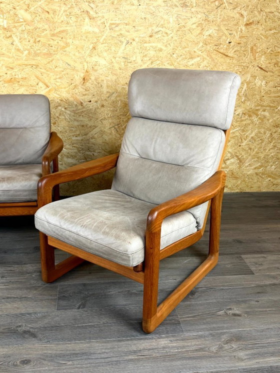 Image 1 of Divano in teak anni '60-'70 a 3 posti e 2 poltrone Easy Chair Holstebro Møbelfabrik A/S