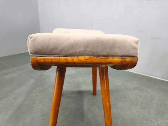 Image 1 of Coppia di poggiapiedi in acero di metà secolo, Cecoslovacchia, anni '60