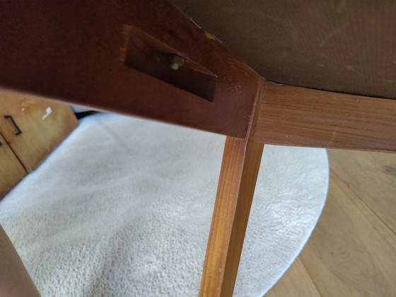 Chaise rétro au design danois – Chaises & fauteuils, Textile, Wood (photo 6 of 6)