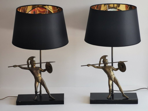 Paire de lampes "Gladiateur" 1970s