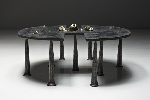 Thomas Serruys, Couchtisch im Stil des Brutalismus aus Eisen, Belgien, 2019