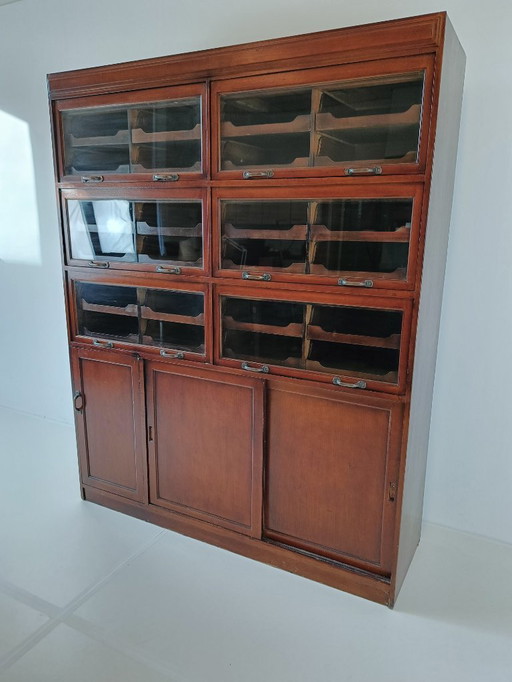 English Haberdashery Shop Cabinet with Glass Fronted Drawers