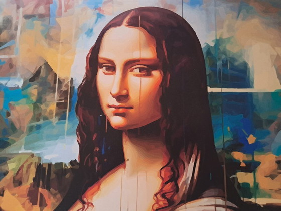 Alberto Ricardo - Mona Lisa - Lithografie van de kunstenaar – Litho's & Zeefdrukken, Canvas (photo 9 of 17)