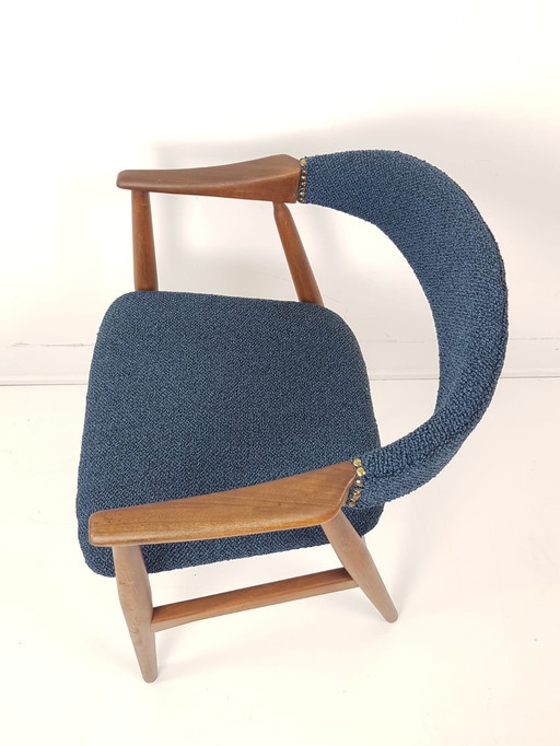 Set di 2 sedie danese vintage Farstrup blu Thomas Harlev