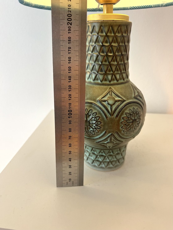 Image 1 of Zeldzame keramische lamp, gemaakt van een vaas door Bodo Mans voor Bay Keramik.