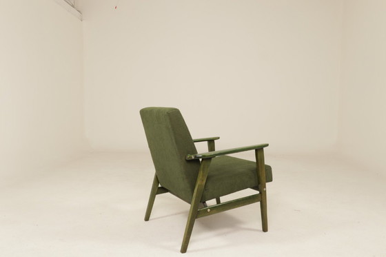 Image 1 of Mid-century modern accent, diep olijfgroen, 1970