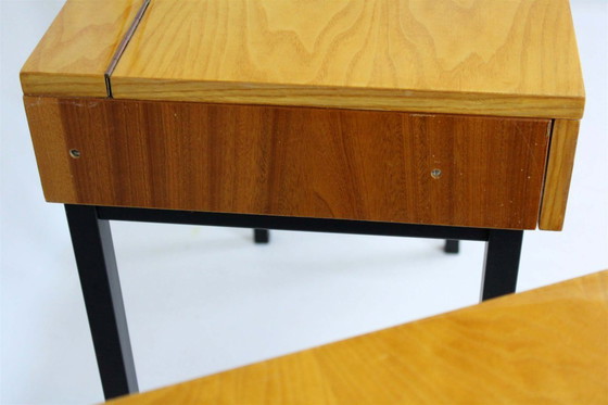 Image 1 of Mid-Century Modular Ash Desk with Mirror from Up Zavody, Czechoslovakia, 1970s