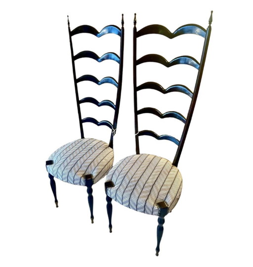 Ensemble de chaises à échelles Paolo Buffa, Italie 1950s