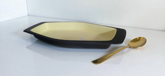 Aubecq Platter, 1960s-70s – Crockery, Metal, Industrieel (photo 7 of 7)