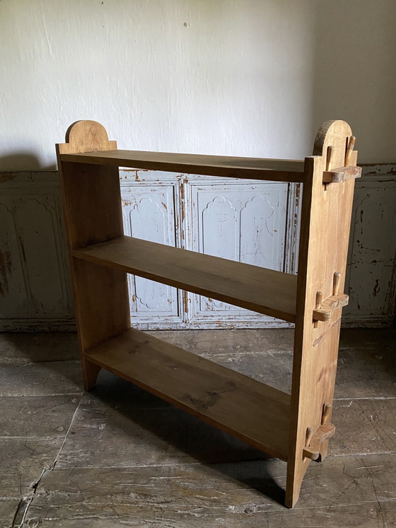 Two antique solid pine floor-standing Bookcases – vintage, Wood (photo 11 of 14)