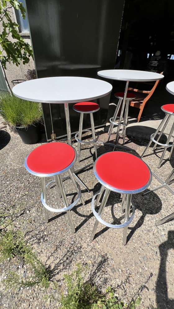 Fritz Hansen Standing Tables 3 – Side tables, Aluminium (photo 5 of 5)