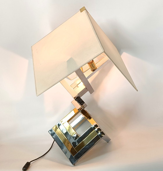 Image 1 of Grande lampe de table géométrique de Lumica, Espagne, années 1970
