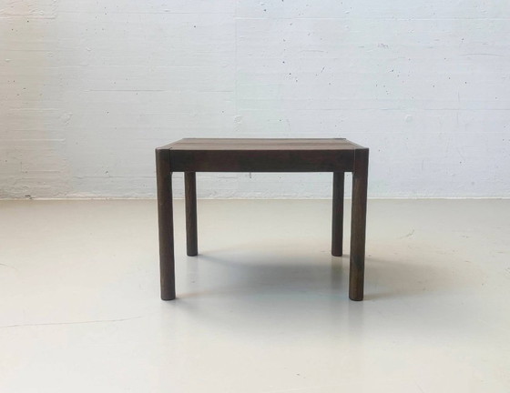 Tavolino quadrato vintage in rovere, anni '70 – Tavolini, Wood (photo 6 of 7)