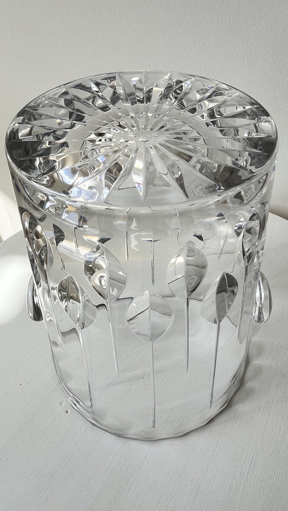 Image 1 of Handgeslepen kristallen champagnekoeler, merk Lemberg Goebel, genummerde editie