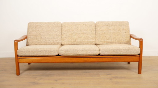 Vintage-Sofa | 3-Sitzer | Schlafsofa | Juul Kristensen | Creme