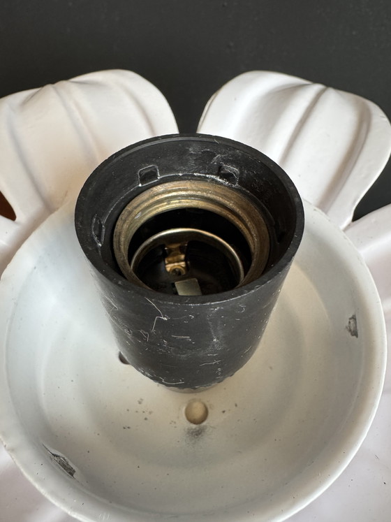 Image 1 of Lámpara de techo con forma de palmera opalina de los años 80.