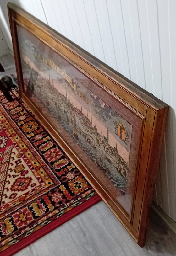 Image 1 of Vecchia incisione a colori di Amsterdam