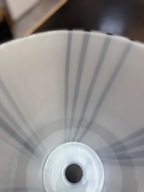 Abat-jour Vintage en Verre Opale Italien – Années 70 – Style Murano – Suspensions, Glass (photo 5 of 9)