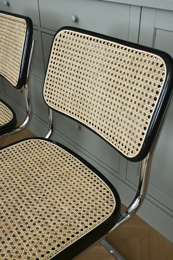 Image 1 of Juego de 6 piezas italianas B32 “Cesca” modelo Marcel Breuer B32