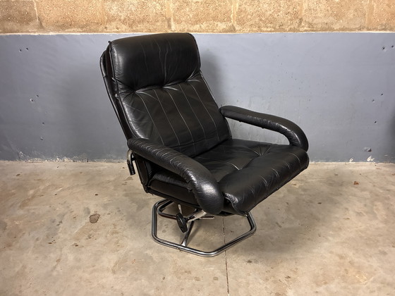 Image 1 of Unico Deens design fauteuil hocker leder recliner