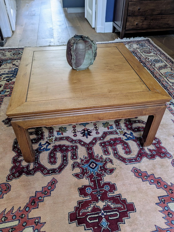 Image 1 of Antique coffee table Chinese Asian solid wood