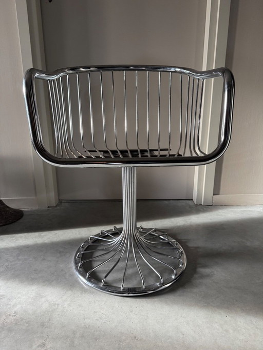 Four Rare Wire Chairs Tacke Chrome wire chairs dining chairs Mid Century