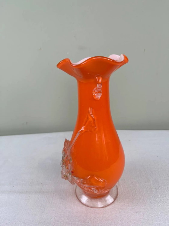 Geblazen glazen vaas uit Murano – Vazen, Crystal, Glass, Vintage (photo 9 of 10)
