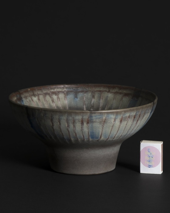 Image 1 of Karlsruher Majolika Keramiek Fruitschaal Fridegart Glatzle West Duits Aardewerk