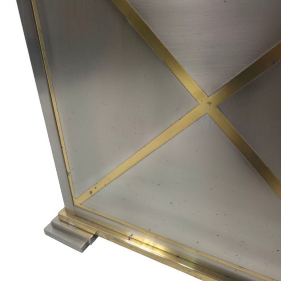 Image 1 of Dressoir Belgo chrom Bélgica años 70 cromado con latón