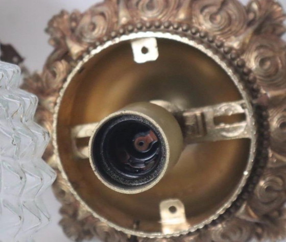 Suspension ananas style Hollywood Regency par Massive J 60/70 – Glass, Metal (photo 12 of 12)