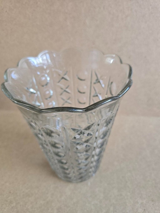 Vintage Royal Leerdam lens vase, 1950s