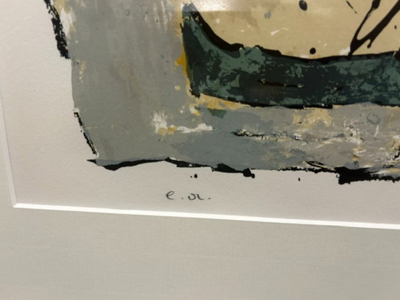Abstracte Lithografie (Epreuve d'Artiste) - Beniti Cornelis – Litho's & Zeefdrukken, Paper (photo 8 of 13)