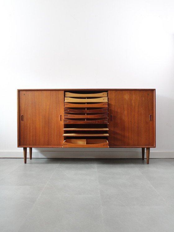 Image 1 of Vintage Danish Sideboard in Teak with 19 Drawers