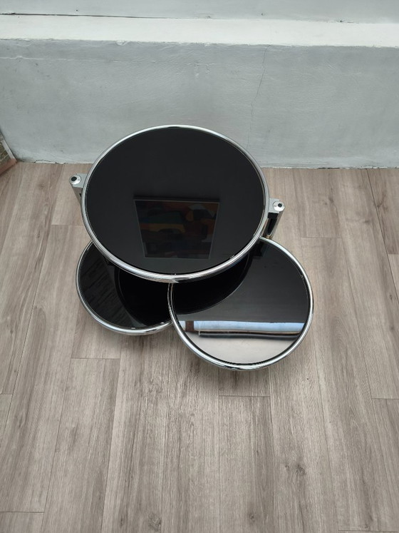 Table D'Appoint Plateaux Pivotants Leitmotiv 1970s – Tables basses, Metal (photo 5 of 7)