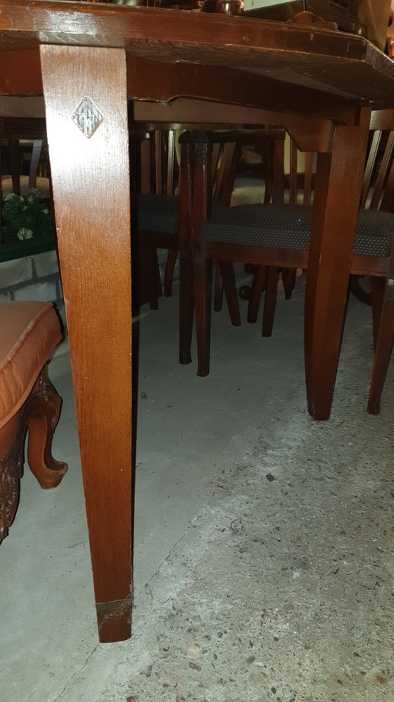 Image 1 of Bannink Art Nouveau oak table