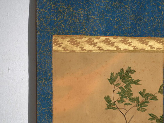 Antikes japanisches Kakejiku eines Raubvogels in Farbe auf Papier – Japan, circa 1900 (photo 33 of 40)