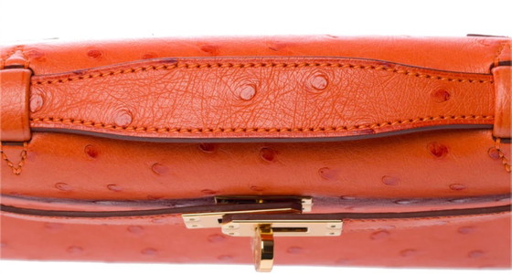 Image 1 of Sac HERMES Kelly Mini en Cuirs exotiques Orange - 103364
