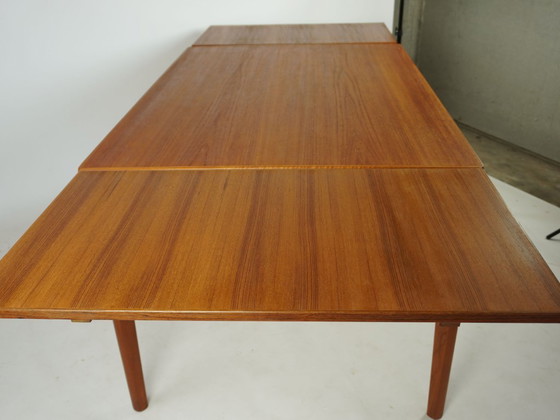 Image 1 of Teak dining table by Henning Kjærnulf for Vejle Stølefabrik, 1960s