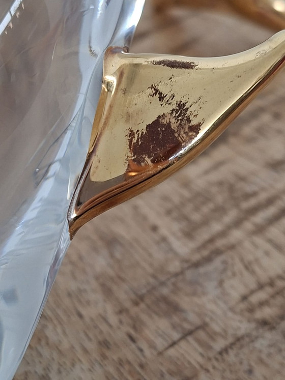 Original Set Vintage Murano Glass Dolphins, Rubelli V.A., With 24k Gold, Rubelli V.A. Murano, Sculpture (photo 6 of 9)