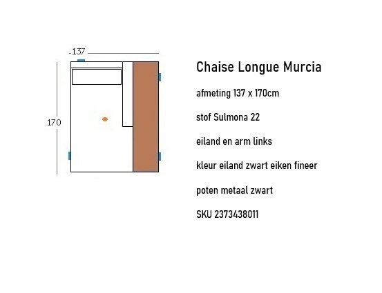 Image 1 of RB Collection Murcia chaise longue