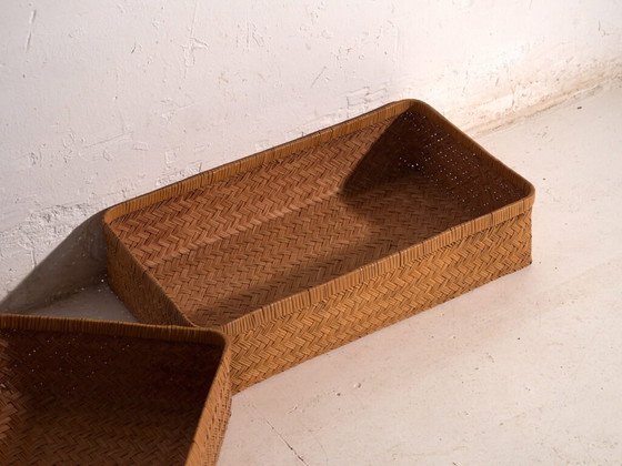Set of two antique Japanese boxes in woven bamboo – Japan, circa 1950 – Decorative Objects (photo 28 of 40)