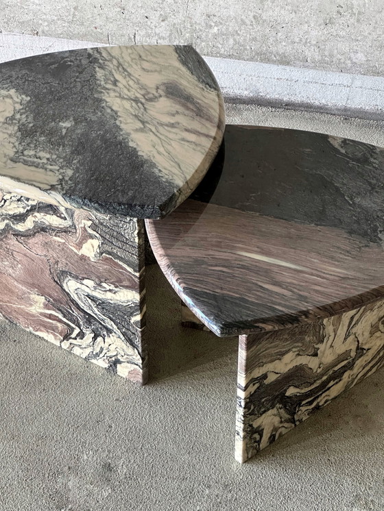 Image 1 of Vintage marble mimi set / coffee tables
