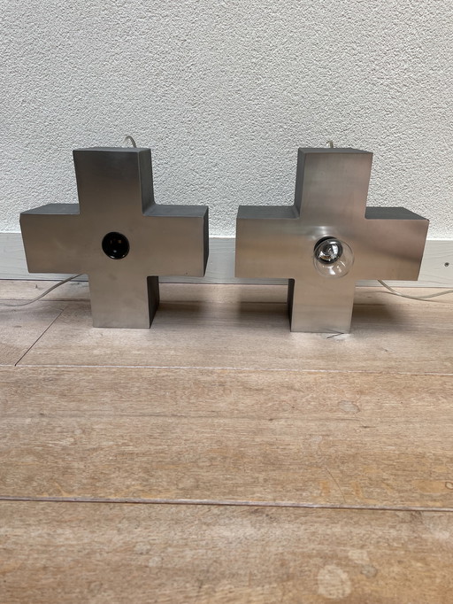 Moot Stainless Steel (Wall) Lamp 2 Pieces