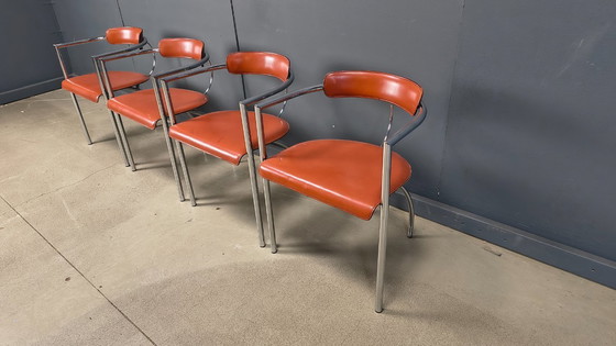 Image 1 of Postmodern dining chairs by Segis Italy, 1980s