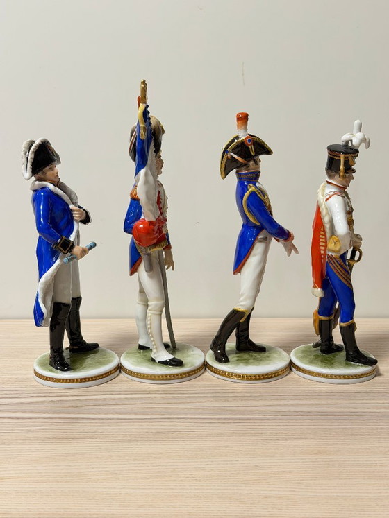 AK Kaiser - Napoleon's Marshals - Glazed Porcelain - 1970s, Sculpture, Blue (photo 4 of 15)