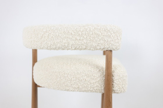 Image 1 of Pair of Bar Stools in Blond Beech. Contemporary work.