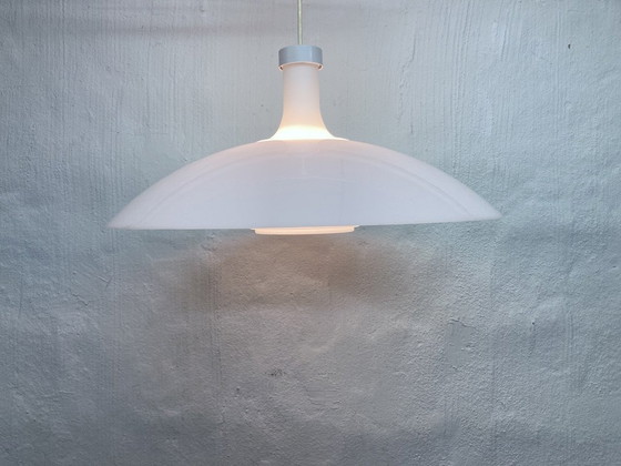 Image 1 of Große Pendelleuchte Glas Plastik Design Rolf Krüger Staff 60er 70er Space Age