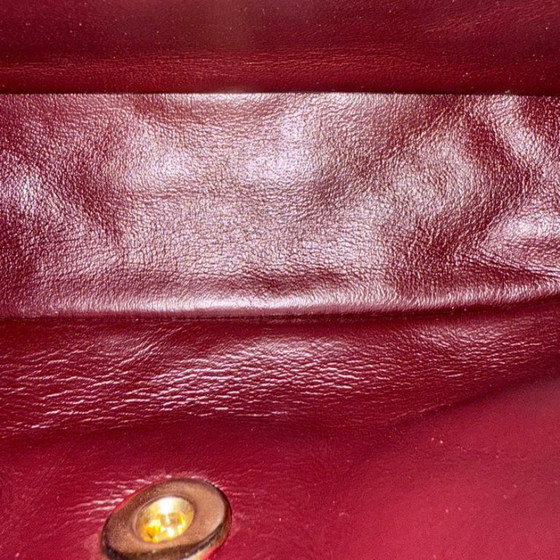 Image 1 of Chanel Seasonal Flap - Two Tone Quilted Lambskin Red Grey Golden Hardware Series 23